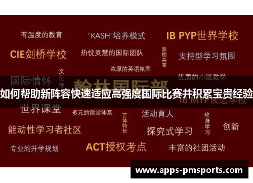 如何帮助新阵容快速适应高强度国际比赛并积累宝贵经验
