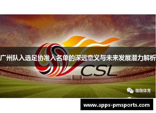 广州队入选足协准入名单的深远意义与未来发展潜力解析